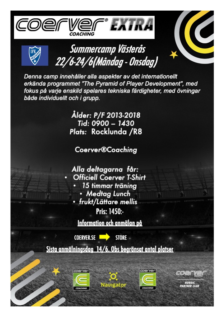 Coerver Summercamp Västerås V26