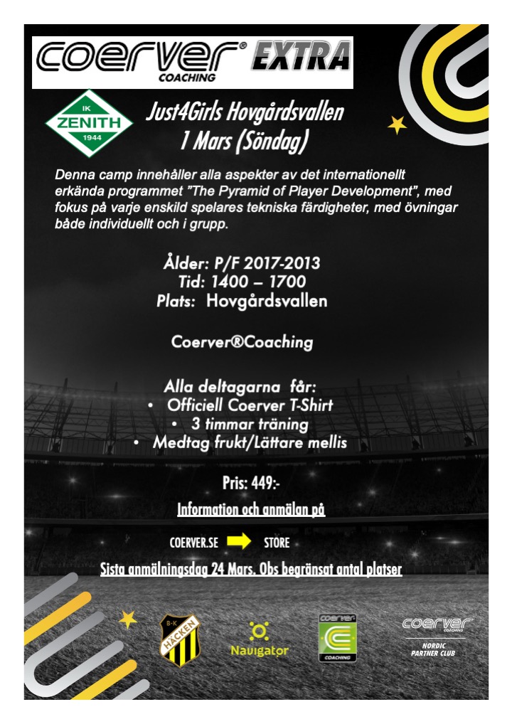 Coerver J4G Göteborg 1 Mars