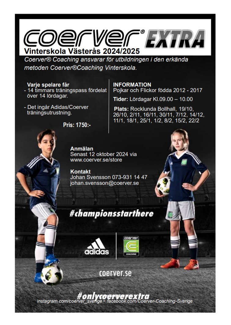 Coerver Vinterskolor 2024/2025