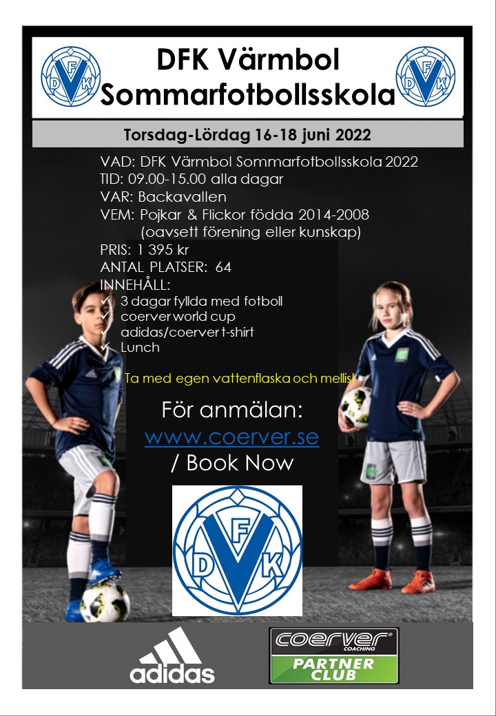 DFK Värmbol Sommarfotbollsskola 2022