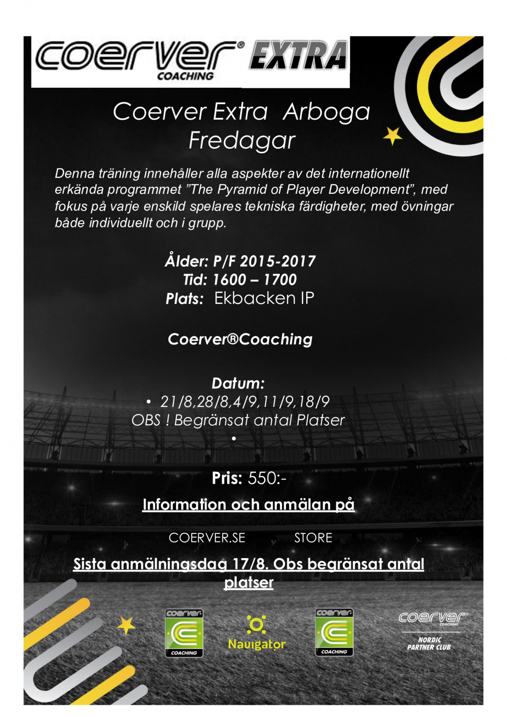 Coerver Extra Fredagar Arboga