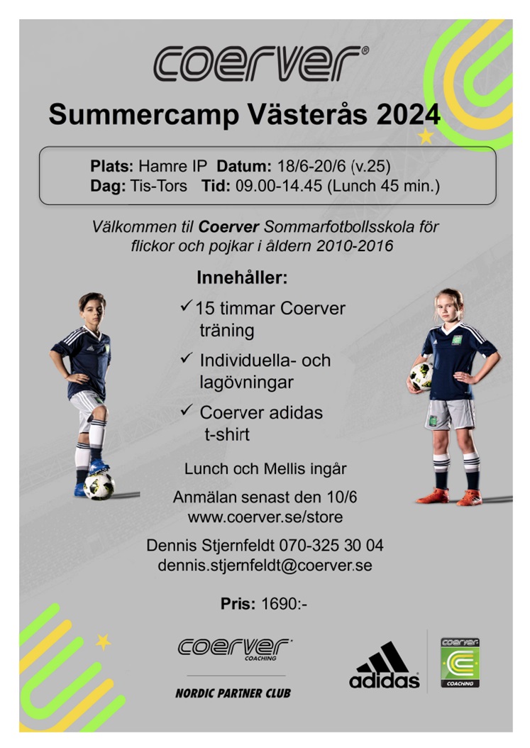 Coerver Summercamp Västerås 2024