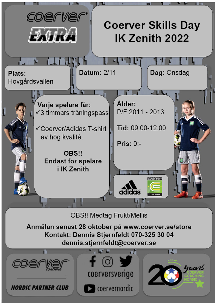 Coerver Skillsday IK Zenith 2013-2011