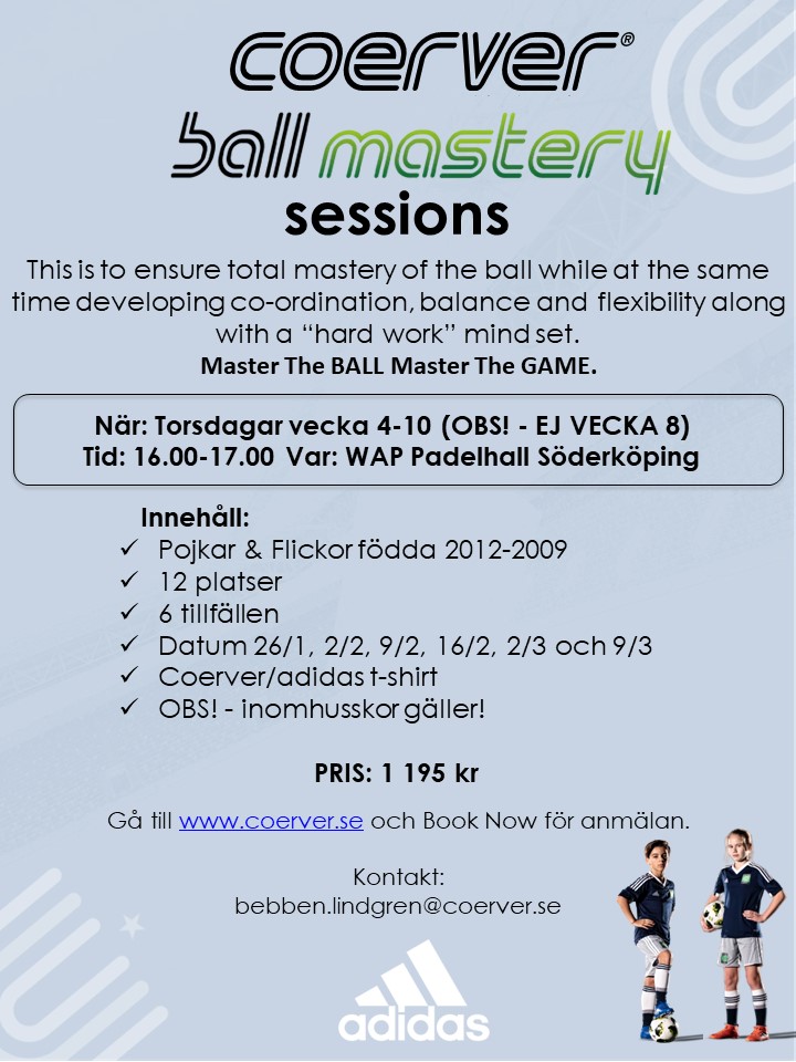 Coerver Ballmastery Sessions 2023 Söderköping